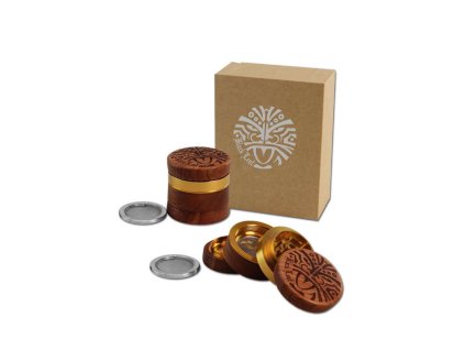 Drevená drvička Maori Black Leaf® štvordielna ø60 mm 4250153639367 36-1233