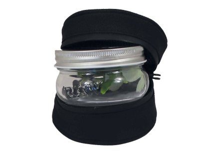 Pohár na konope RAW Mason Jar s puzdrom a zámkom 716165298052 36-1521