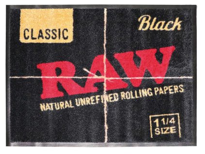 RAW BLACK DOOR MAT SMALL 01