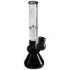 Sklenený ice bong s perkolátorom Black Leaf® 31 cm 4250153623892 37-293