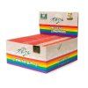 wholesale purize king size slim brown rolling papers rainbow display 50pcs LRG