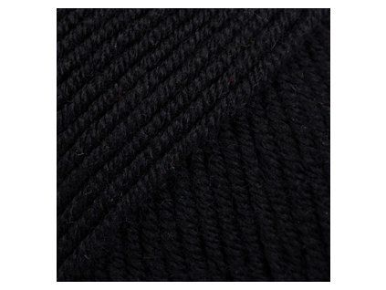 DROPS Merino Extra Fine 02 – černá