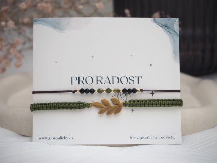 naramkovy set 15 zeleny drhany naramek mineralni naramek 3