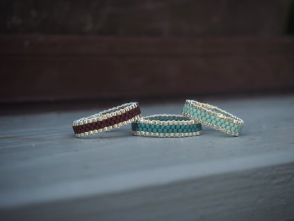 damsky sity koralkovy miyuki prsten wild circle 1