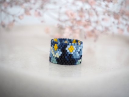 damsky sity prsten na prani starry night 1