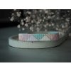 damsky koralkovy tkany naramek pastel triangles ii seda snurka 3