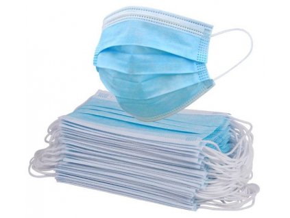 Rúško jednorázové  3-vrstvové 50ks