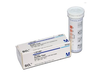 Prúžky na meranie prebytku siričitanov (Sulfittest) v napájacej vode pre kotly