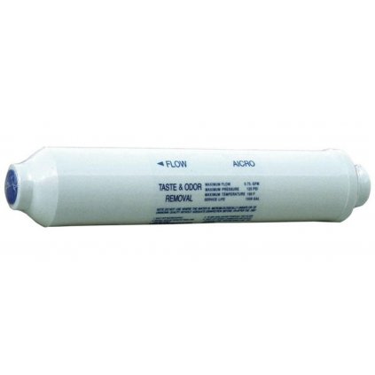 AICRO aktivní uhlí 10"x2"x1/4" inline post filtr