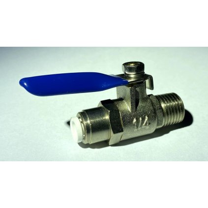 Kulový ventil 1/4" k připojení trubičky 1/4" na rychlospojku