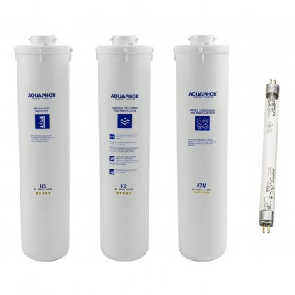 Sada filtračních vložek Aquaphor K5-K2-K7M-UV 6W G5 2PIN