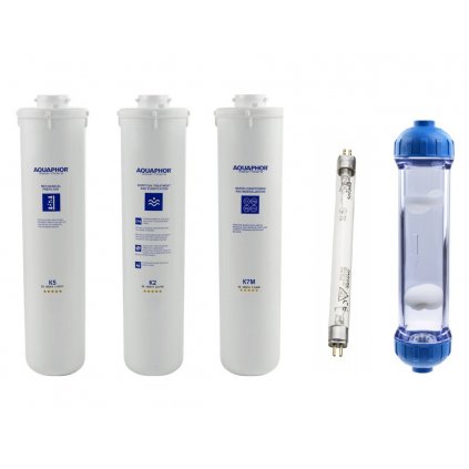 Sada filtračních vložek Aquaphor K5-K2-K7M-pH+-UV 6W G5 2PIN