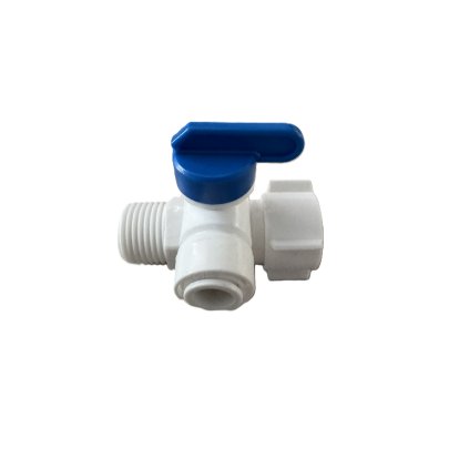 Plastový mezikus s ventilem k roháčku 1/2"x1/2"x1/4"