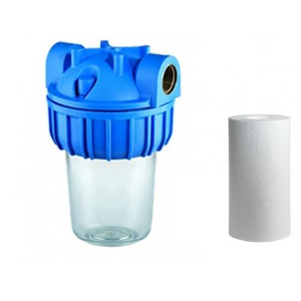 Filtr Aqua 5" s filtrační vložkou 50 mik držákem a klíčem