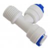 Fitinka rychlospojka T-kus 2x hadička 1/4" x 1/4" x závit 1/4"