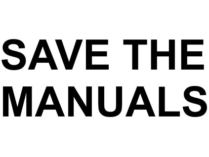 SAVETHEMANUALS