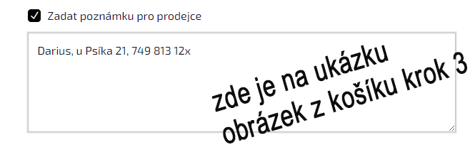 Vzorový obrázek z košíku - jak zadat text na popis