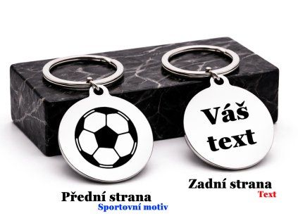 Originální přívěsek pro sportovce s textem