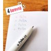 barevná tužka s popisem