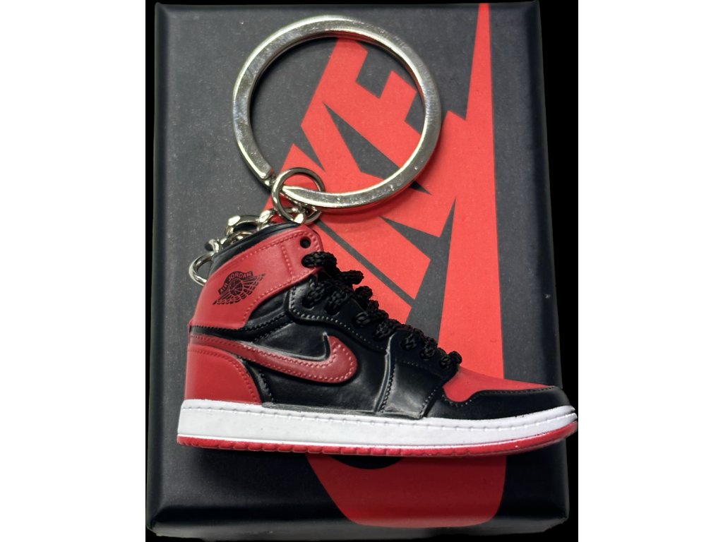 Jordan 1 Patent Bred - Sneakers Přívěšek na klíče