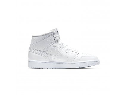 Jordan 1 Mid White Snakeskin