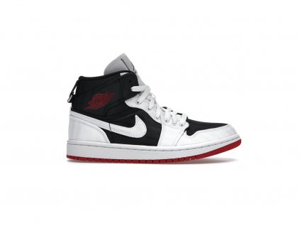 Jordan 1 Mid SE Utility Canvas White Black Gym Red (W)