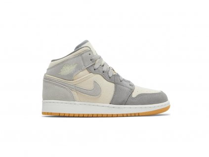 Jordan 1 Mid SE Coconut Milk Particle Grey (GS)