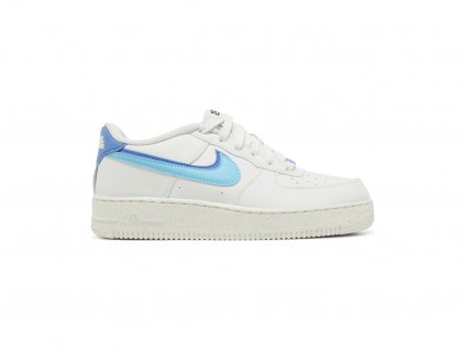 Nike Air Force 1 Low 82 Double Swoosh White Medium Blue (GS)