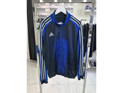 Adidas - Fotbal Mikina Zip Modrá