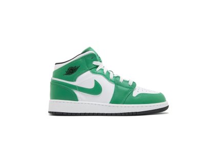 Jordan 1 Mid Lucky Green (GS)