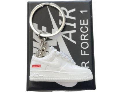 Nike Air Force 1 Low Supreme White - Sneakers Přívěšek na klíče