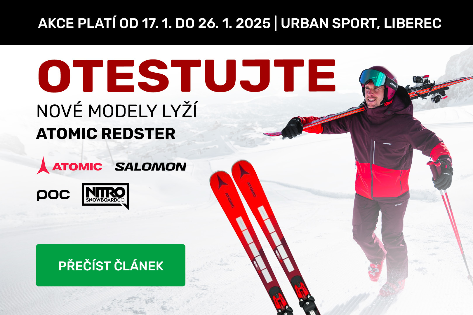 Test Week od 17. do 26. ledna v Urban Sportu