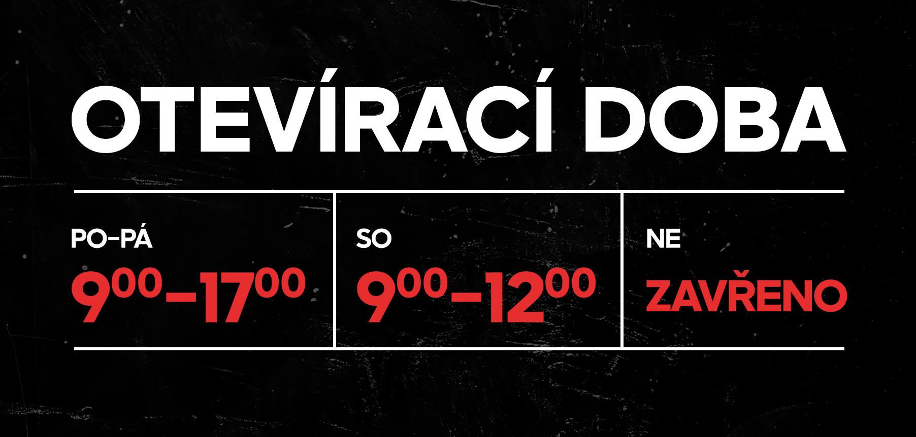 prodejna nová otevírací doba