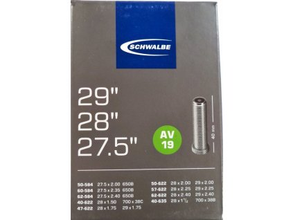 duše SCHWALBE AV19 27.5"x2.00-28"x1 1/2 (50-584/40-635) AV/40mm