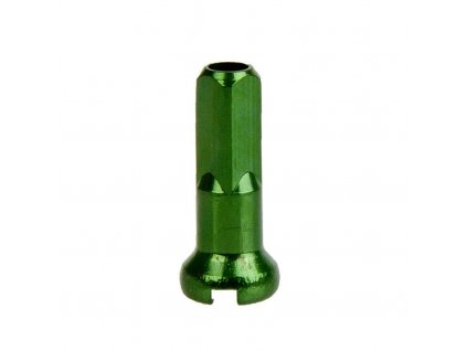 nipl CnSpoke Al 2x14mm anodizovaný zelený