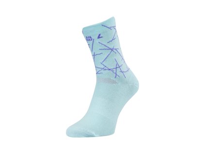Ponožky cyklistické Silvini Aspra turquoise-punch