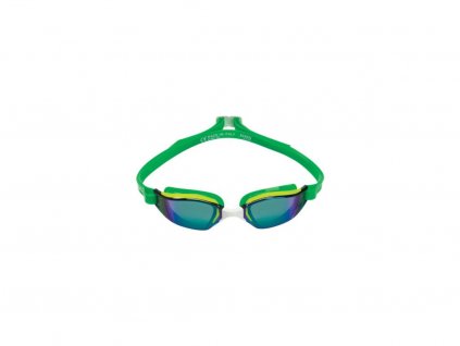 Plavecké brýle Michael Phelps XCEED titanově zrcadlový zorník/yellow/green