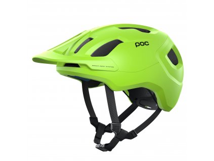 Cyklistická helma POC Axion SPIN Fluorescent Yellow/Green Matt