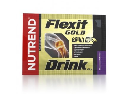 nápoj Nutrend Flexit GOLD Drink 10x20g černý rybíz