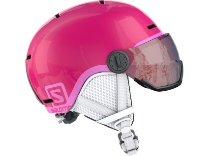 Salomon Helma Grom Visor Kids 22/23 Glossy Pink/Uni.