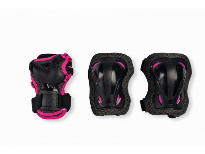 Chrániče na brusle Rollerblade Junior black/pink