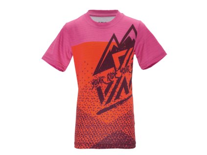 Cyklistické dětské dresy Silvini Denni CD2283 orange/fuchsia