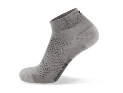 Kotníková merino ponožka Mons Ryale  ATLAS Ankle Sock Grey Marl