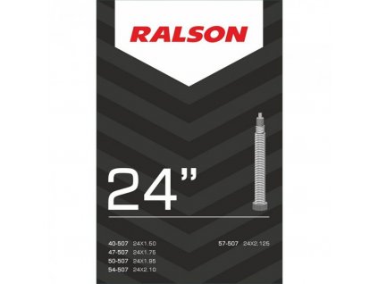 Duše RALSON 24"x1.75-2,125 (47/57-507) FV/27mm