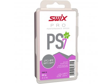 Skluzný vosk Swix Performance Speed, PS7 fialový, -2°C/-8°C, 60g