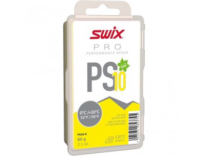 Skluzný vosk Swix Performance Speed, PS10 žlutý, 0/+10°C, 60g
