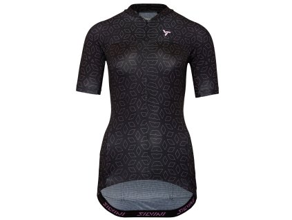 Cyklistický dámský dres Silvini Catirina black/blush