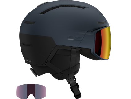 Lyžařská helma Salomon Driver Prime Sigma Plus  Black/Blue 25/26 (Velikost S (53-56))