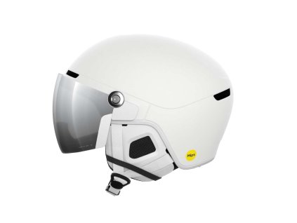 Lyžařská helma POC Obex Visor MIPS Hydrogen White Clarity/Partly Sunny/Silver (Velikost M-L (55-58))