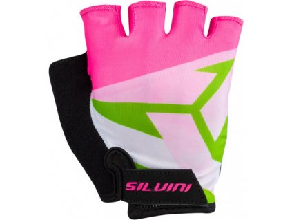 Cyklo rukavice jr. Silvini Ose pink/neon
